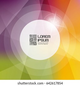 Blurred background. Modern pattern. Vector illustration with place for text. 