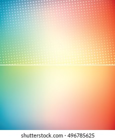 Blurred background set, 16:9 abstract vector wallpaper for webdesign