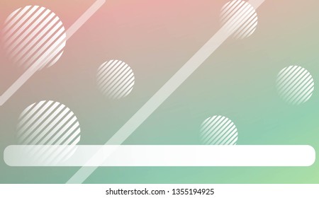Blurred Background, Smooth Gradient Texture Color with Line, Circle. For Bright Website Banner, Invitation Card, Scree Wallpaper. Vector Illustration