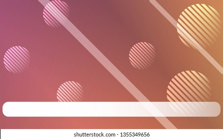 Blurred Background, Smooth Gradient Texture Color with Line, Circle. For Greeting Card, Brochure, Banner Calendar. Vector Illustration