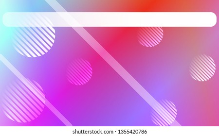 Blurred Background, Smooth Gradient Texture Color with Line, Circle. For Abstract Modern Screen Design For Mobile App. Vector Illustration