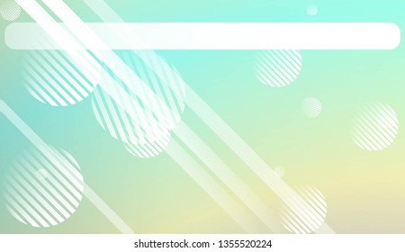 Blurred Background, Smooth Gradient Texture Color with Line, Circle. For Bright Website Banner, Invitation Card, Scree Wallpaper. Vector Illustration