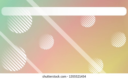 Blurred Background, Smooth Gradient Texture Color with Line, Circle. For Bright Website Banner, Invitation Card, Scree Wallpaper. Vector Illustration