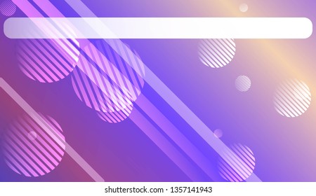 Blurred Background, Smooth Gradient Texture Color with Line, Circle. For Bright Website Banner, Invitation Card, Scree Wallpaper. Vector Illustration