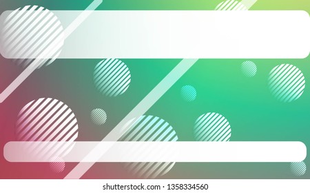 Blurred Background, Smooth Gradient Texture Color with Line, Circle. For Greeting Card, Brochure, Banner Calendar. Vector Illustration