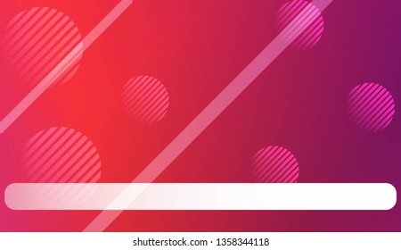 Blurred Background, Smooth Gradient Texture Color with Line, Circle. For Greeting Card, Brochure, Banner Calendar. Vector Illustration