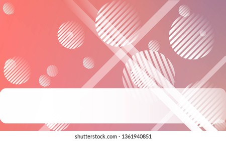 Blurred Background, Smooth Gradient Texture Color with Line, Circle. For Greeting Card, Brochure, Banner Calendar. Vector Illustration
