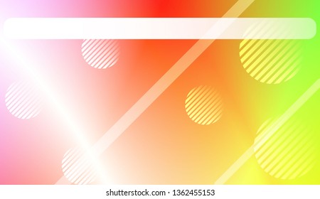 Blurred Background, Smooth Gradient Texture Color with Line, Circle. For Abstract Modern Screen Design For Mobile App. Vector Illustration