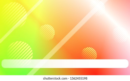 Blurred Background, Smooth Gradient Texture Color with Line, Circle. For Abstract Modern Screen Design For Mobile App. Vector Illustration