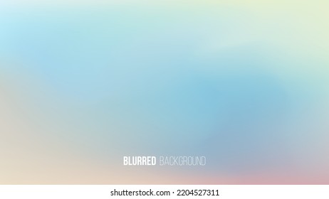 Blurred background with soft color gradient for your creative graphic design. Vector illustration.