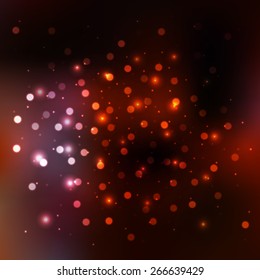 Blurred background with sparkles. Vector illustration
