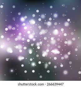 Blurred background with sparkles. Vector illustration