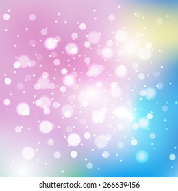 Blurred background with sparkles. Vector illustration