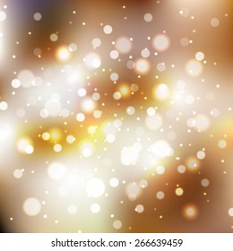 Blurred background with sparkles. Vector illustration