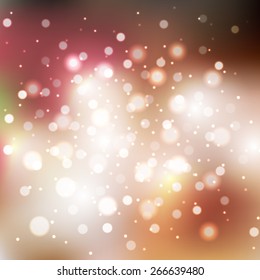 Blurred background with sparkles. Vector illustration