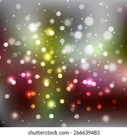 Blurred background with sparkles. Vector illustration