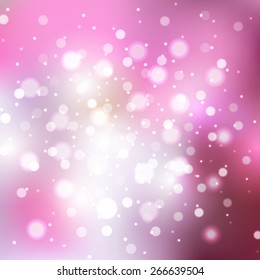 Blurred background with sparkles. Vector illustration
