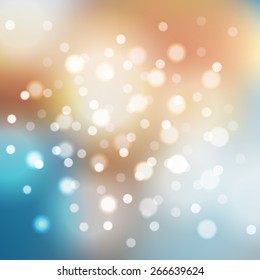 Blurred background with sparkles. Vector illustration