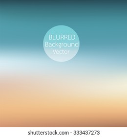 blurred background sunset on the beach vector