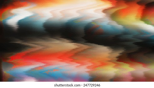 Blurred background with tai dai effect. 