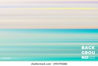 El fondo borroso de la playa tropical con las olas abstractas del mar recibe la luz del sol. vacaciones de verano y viaje de negocios