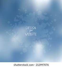 Blurred background. Unfocused and Editable vector. Web and mobile interface template. Corporate website design. Minimalistic web media backdrop. Presentation Frame for text. Grunge. 