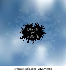 Blurred background. Unfocused and Editable vector. Web and mobile interface template. Corporate website design. Minimalistic web media backdrop. Presentation Frame for text. Grunge. 