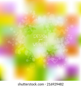 Blurred background. Unfocused and Editable vector. Web and mobile interface template. Corporate website design. Minimalistic web media backdrop. Presentation Frame for text. Grunge.  