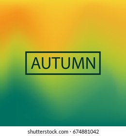 blurred background, vector illustration, autumn