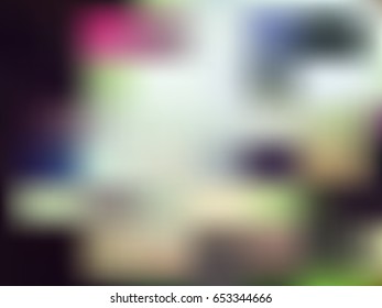 Blurred background, vector background, summer flowers and view 