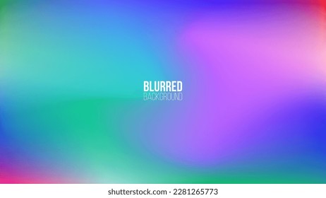 Blurred background with vibrant color gradient for your creative graphic design. Color smoke. Vector illustration.