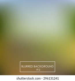 Blurred background, warm green Color . Suitable for eco companies to develop or natural tourist site. Preksrasno harmony with linear icons and white font