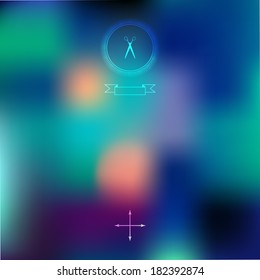 Blurred background. Web and mobile template. Corporate website design. Web media backdrop. Vector.