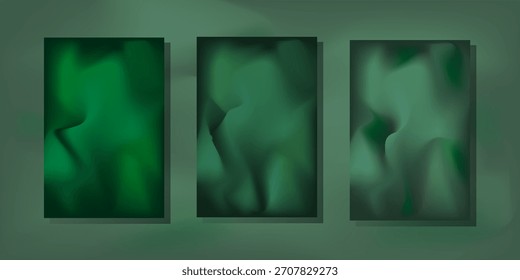 Unscharfe Hintergründe mit abstrakten Farbverläufen. Eine Sammlung von Vorlagen für Broschüren, Poster, Banner, Flyer und Postkarten. Coole Illustration.