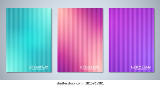 Blurred backgrounds for cover design, brochure layout, book, poster mockup, and flyer template. Colorful pattern, vibrant colors, fluid abstract, blended colours.