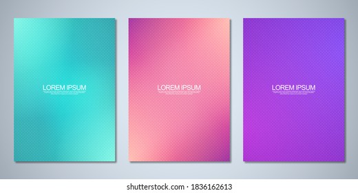 Blurred backgrounds with a grid pattern for cover design, brochure layout, book, poster mockup, and flyer template. Colorful pattern, vibrant colors, fluid abstract, blended colors.