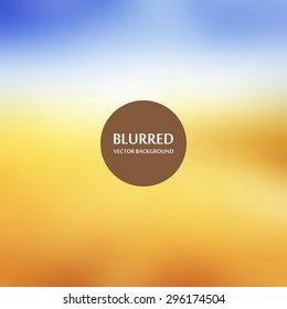 Blurred backgrounds vector. Blurred Sunset, sunrise landscape wallpaper