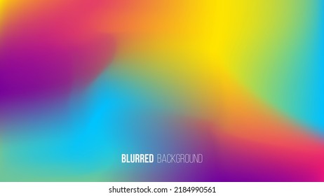 Blurred backgrounds with vibrant color gradient for your creative graphic design. Vector illustration.