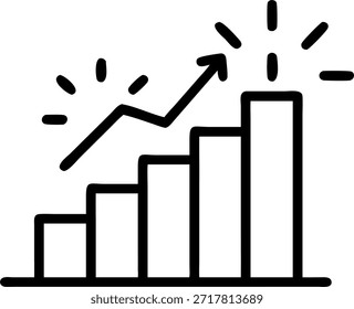 Gráfico de barras desfocadas com conceito de pico brilhante como disparo largo de um gráfico de barras desfocado com a barra mais alta brilhando intensamente. A câmera aproxima-se lentamente do pico brilhante, enfatizando o crescimento e o sucesso. Em Photo Stock Concept , copie o espaço para anúncio ou banner com Photo Realistic como high Quality Detail —ar 7:2
