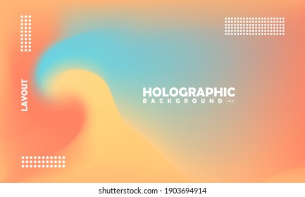 blurred beautiful holographic background vector illustration