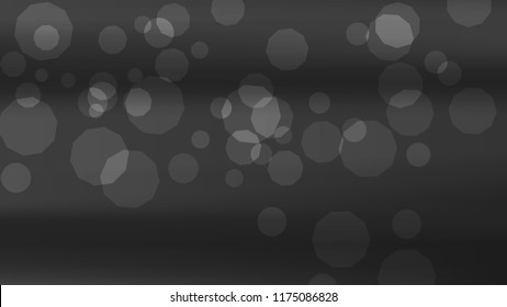 Blurred black, white, gray bokeh background. Chrome dark texture. Silver grey blurry template, Gradient holography metallic foil. Dark blur gradient chrome pattern. Aluminum silver colors. Grey color