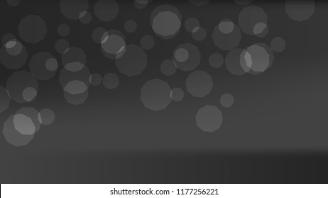 Blurred black, white, gray bokeh background. Chrome dark texture. Silver grey blurry template, Gradient holography metallic foil. Dark blur gradient chrome pattern. Aluminum silver colors. Grey color