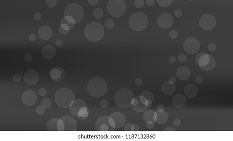 Blurred black, white, gray bokeh background. Chrome dark texture. Silver grey blurry template, Gradient holography metallic foil. Dark blur gradient chrome pattern. Aluminum silver colors. Grey color