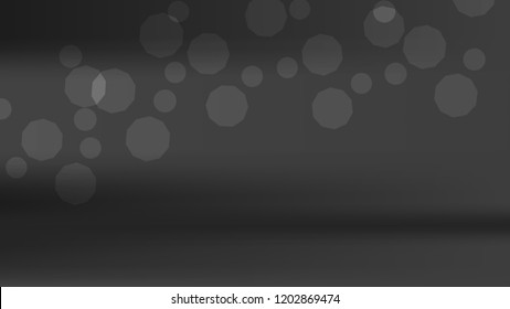 Blurred black, white, gray bokeh background. Chrome dark texture. Silver grey blurry template, Gradient holography metallic foil. Dark blur gradient chrome pattern. Aluminum silver colors. Grey color