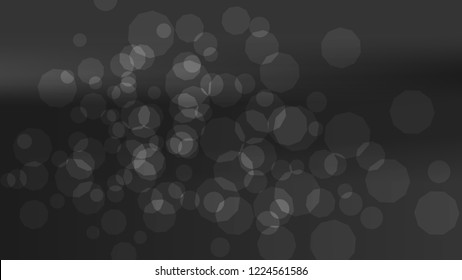 Blurred black, white, gray bokeh background. Chrome dark texture. Silver grey blurry template, Gradient holography metallic foil. Dark blur gradient chrome pattern. Aluminum silver colors. Grey color