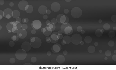 Blurred black, white, gray bokeh background. Chrome dark texture. Silver grey blurry template, Gradient holography metallic foil. Dark blur gradient chrome pattern. Aluminum silver colors. Grey color