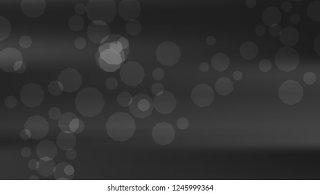 Blurred black, white, gray bokeh background. Chrome dark texture. Silver grey blurry template, Gradient holography metallic foil. Dark blur gradient chrome pattern. Aluminum silver colors. Grey color