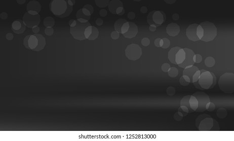 Blurred black, white, gray bokeh background. Chrome dark texture. Silver grey blurry template, Gradient holography metallic foil. Dark blur gradient chrome pattern. Aluminum silver colors. Grey color