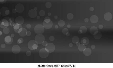Blurred black, white, gray bokeh background. Chrome dark texture. Silver grey blurry template, Gradient holography metallic foil. Dark blur gradient chrome pattern. Aluminum silver colors. Grey color
