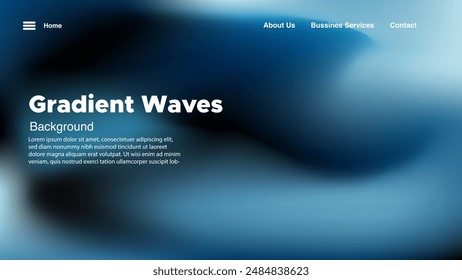 Blurred blue abstract background. Smooth transitions of sparkling colors. Colorful gradient.